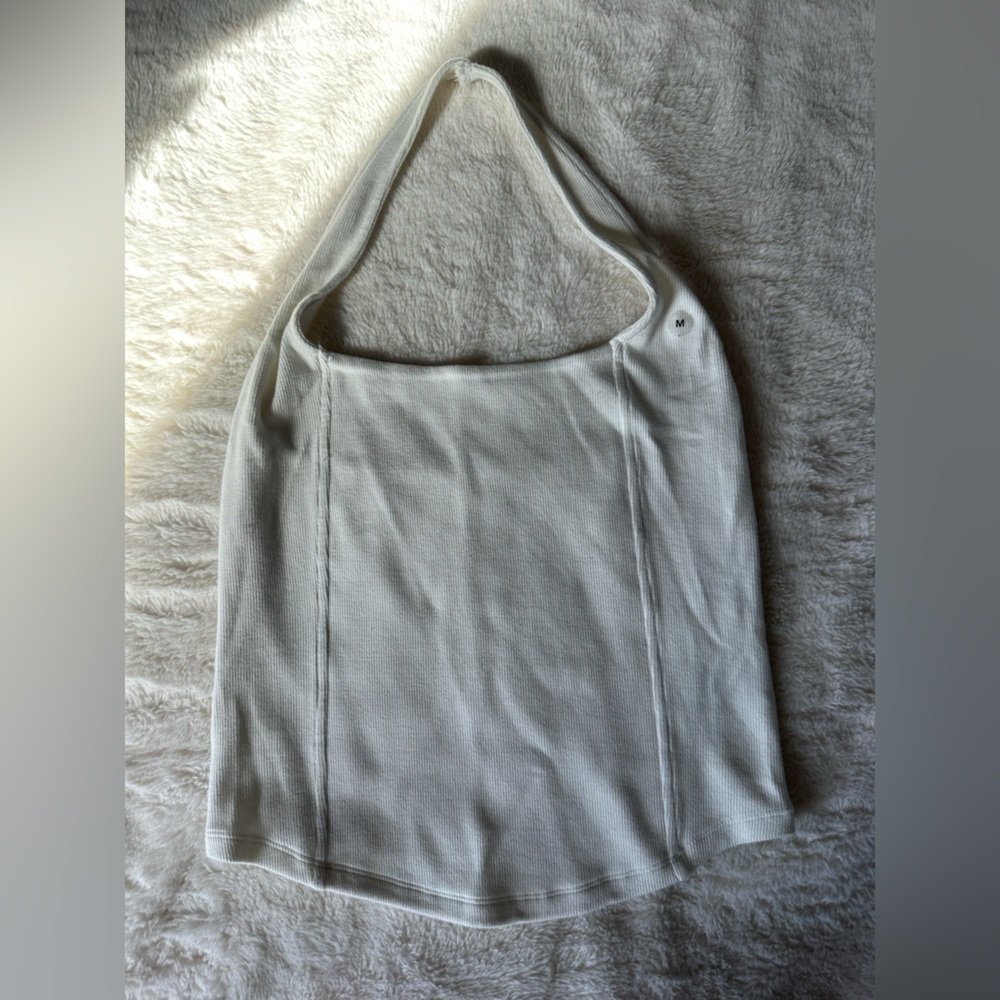 American Eagle white halter top